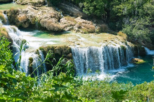 Krka River Park Falls Famous Body of Water in Croatia Beautiful Summer Destination