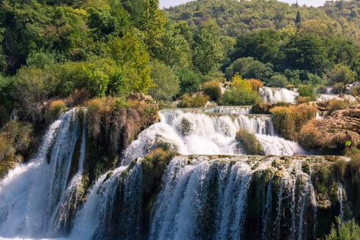 Krka River Park Falls Famous Body of Water in Croatia Beautiful Summer Destination