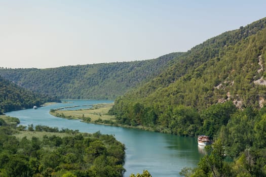 Krka River Park Falls Famous Body of Water in Croatia Beautiful Summer Destination