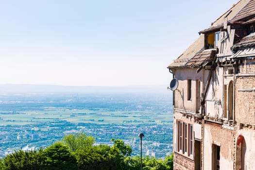 House Under Construction Overlooking Beautiful Landscape View Germany Europe