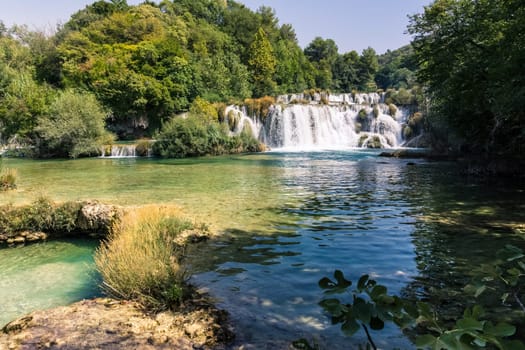 Krka River Park Falls Famous Body of Water in Croatia Beautiful Summer Destination