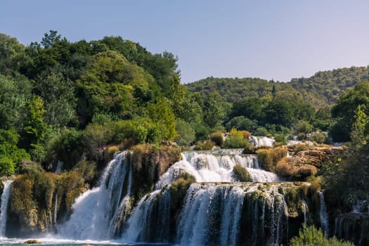 Krka River Park Falls Famous Body of Water in Croatia Beautiful Summer Destination