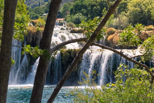 Krka River Park Falls Famous Body of Water in Croatia Beautiful Summer Destination