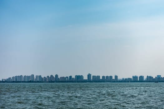 Modern Urban Architecture Landscape Lake Copy Space