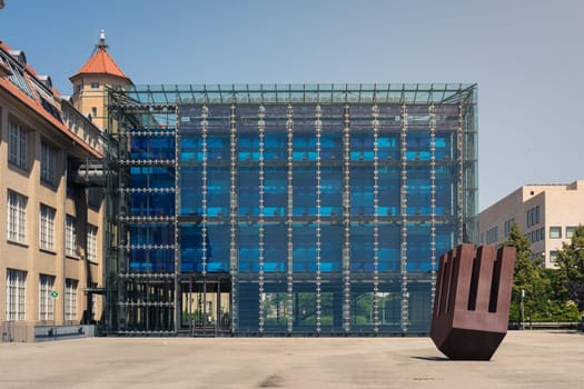 Karlsruhe ZKM Zentrum fuer Kunst und Medien Center for Art and Media Museum Exterior Cube