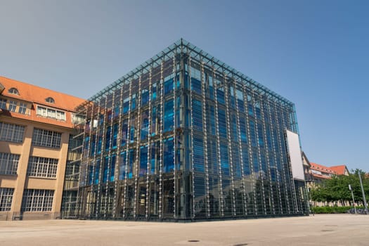 Karlsruhe ZKM Zentrum fuer Kunst und Medien Center for Art and Media Museum Exterior Cube