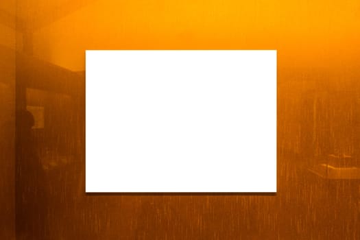 Billboard Rectangular White Mockup City Advertisement