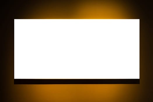 Billboard Rectangular White Mockup City Advertisement
