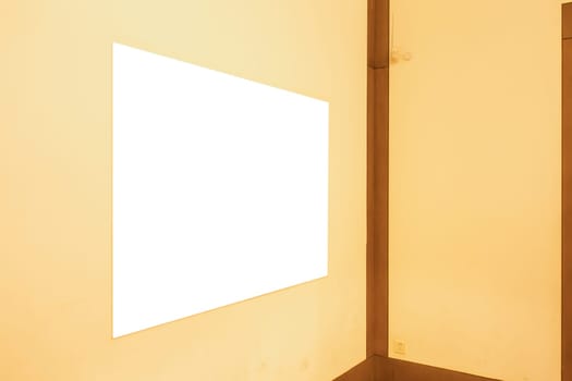 Billboard Rectangular White Mockup City Advertisement