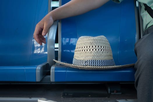 A Hat was Put on a Row Chair