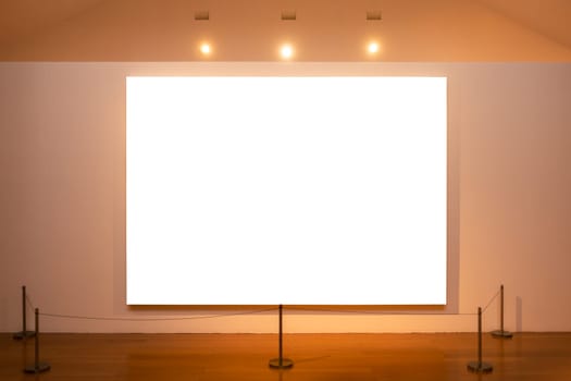 Billboard Rectangular White Mockup City Advertisement