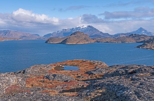 Barren Mountains in Fall in the Remote Arctic near, Itilleq, Greenland