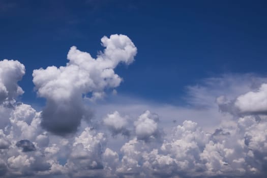 Blue Sky With Beautiful Clouds, cumulus clouds for background