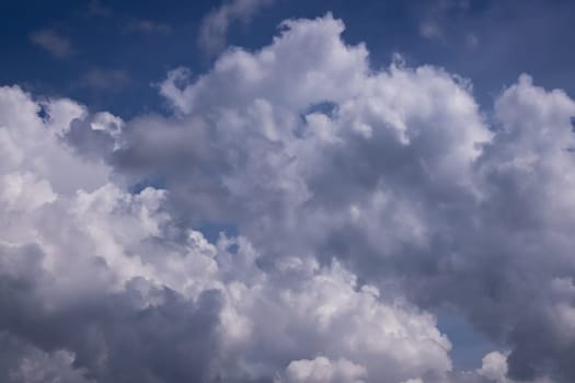 Blue Sky With Beautiful Clouds, cumulus clouds for background