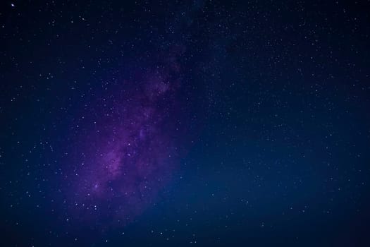 Stars And Milky Way, star field in the night with nebula