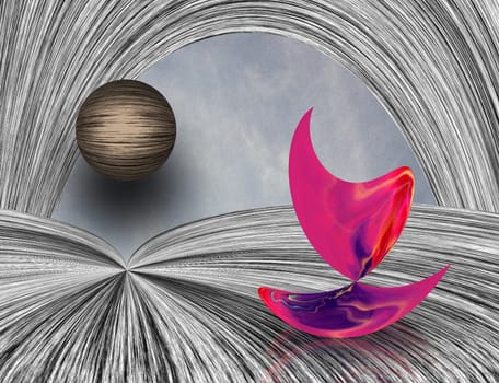 Pink matter in surreal space