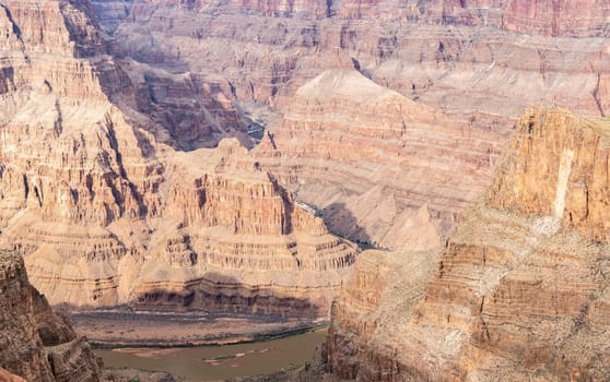 West rim of Grand Canyon in Arizona USA