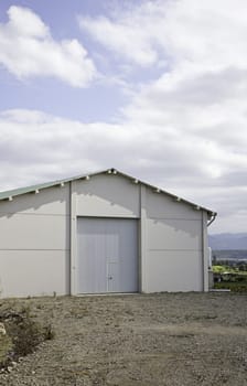 White building built in outdoor nature, construction and architecture