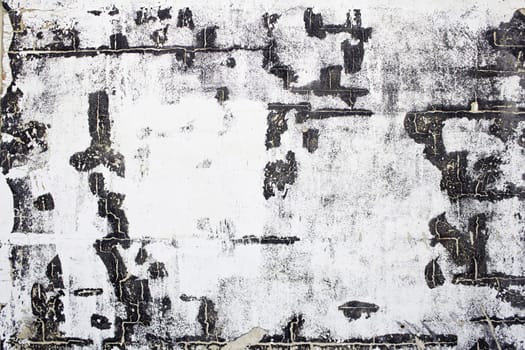 Bright black and white background on the wall of city building, construction
