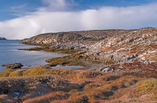 Remote Coastal Area in the Arctic in the Fall near Itilleq, Greenland