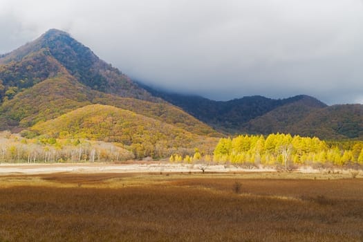 Nikko is well known for its scenic beauty surrounded by natural attractions such as mountains, marshlands, and lakes. It is also very popular for those who love to hiking or trekking. This photo was shot in autumn.