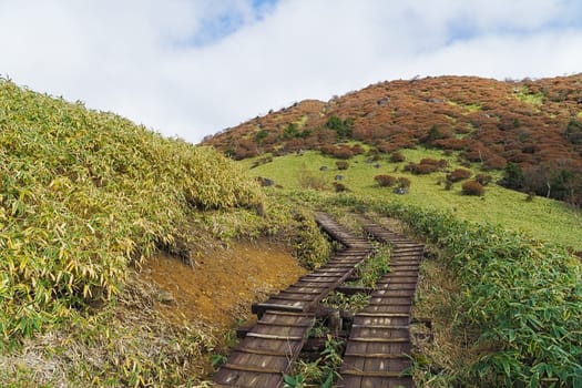 Kirifuri highland is the area on the southeastern side of Mount Akanagi. It is located to the north within a range of 3 to 8 km from central Nikko city. Most of area is located at the level of over 1,000 meters, and grassland and forests spread.