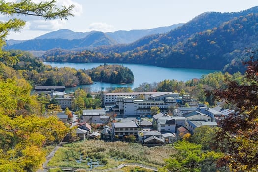 Yumoto is a small hot spring town in the back of Okunikko and part of Nikko National Park. The town is attractively located next to Lake Yunoko and consists mainly of ryokan with hot spring baths.