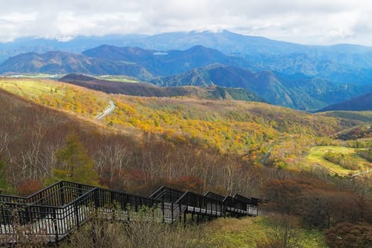 Kirifuri highland is the area on the southeastern side of Mount Akanagi. It is located to the north within a range of 3 to 8 km from central Nikko city. Most of area is located at the level of over 1,000 meters, and grassland and forests spread.
