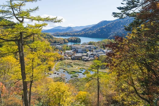 Yumoto is a small hot spring town in the back of Okunikko and part of Nikko National Park. The town is attractively located next to Lake Yunoko and consists mainly of ryokan with hot spring baths.