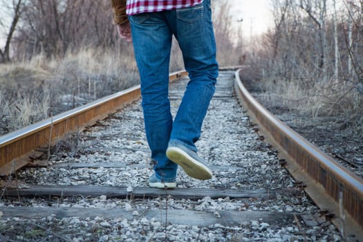 railway road to horizon