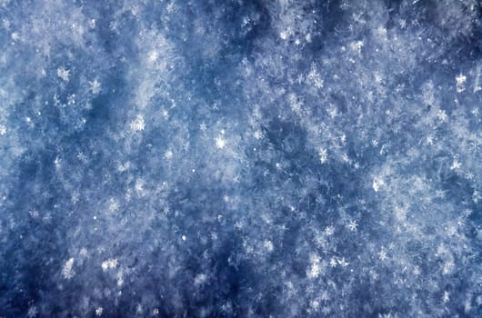 Winter background of shiny snow