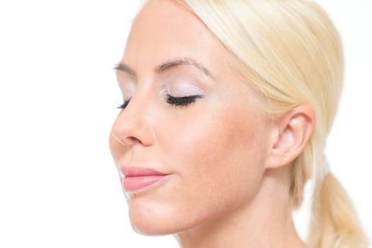 blonde Woman In studio