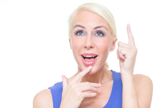 blonde Woman In studio