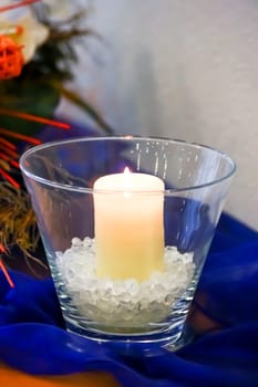 Burning candle light