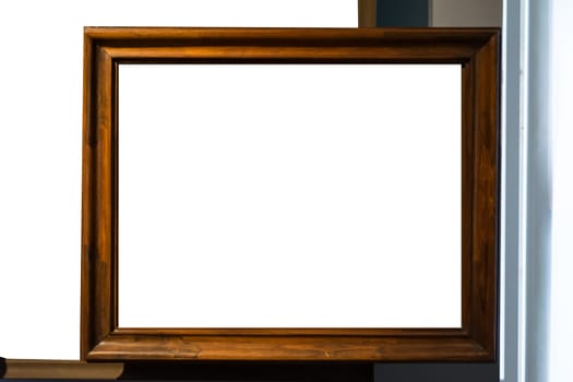 Art Museum Frame Vintage Ornate Painting Picture Blank Clipping Path Isolated Beautiful