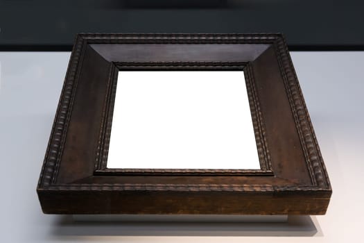 Art Museum Frame Vintage Ornate Painting Picture Blank Clipping Path Isolated Beautiful