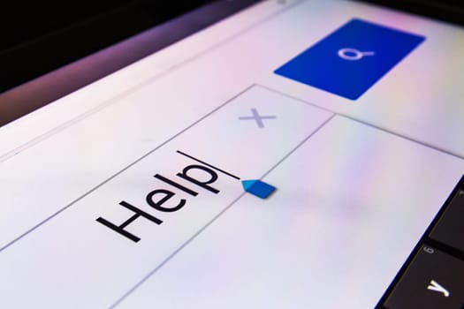 Magnifying Glass Search Box Empty Blank Internet Screen Help