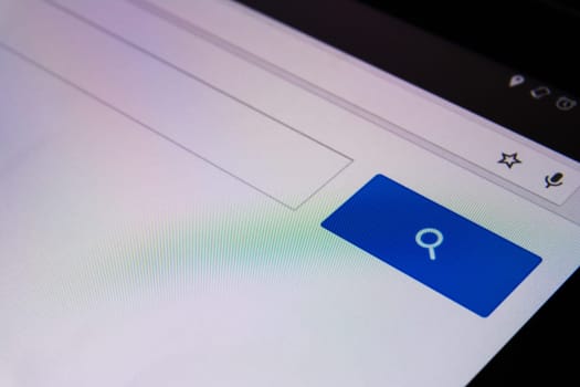 Magnifying Glass Search Box Empty Blank Internet Screen