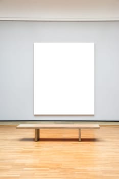 Art Museum Frame Wall Ornate Minimal Design White Isolated Clipping Path Template