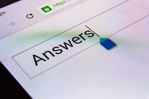 Magnifying Glass Search Box Empty Blank Internet Screen Answers