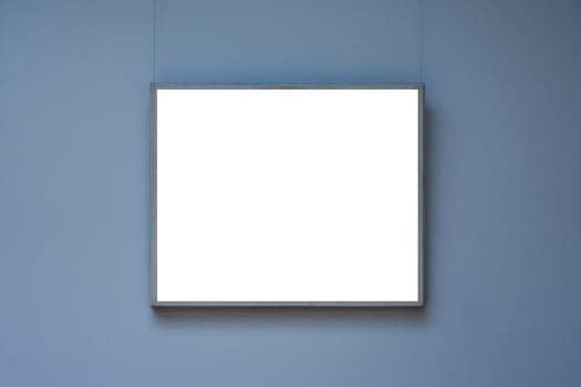 Art Museum Frame Wall Ornate Minimal Design White Isolated Clipping Path Template