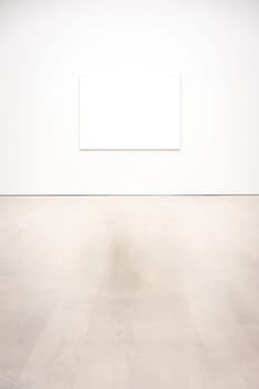 Modern Art Museum Frame Wall Clipping Path Isolated White Vector Illustration Template