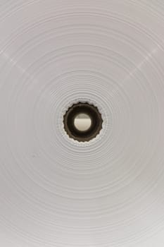 Paper Roll Industrial Printing White Blank Cardboard Tube Detail Closeup