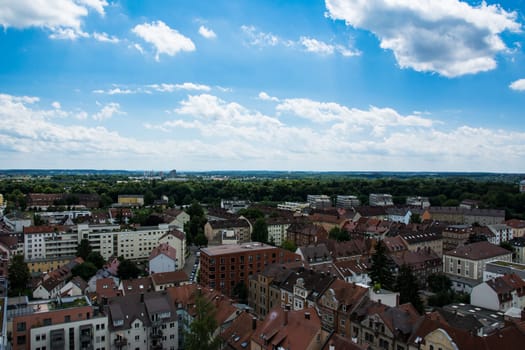 Residential Area Neu Ulm Landscape Summer Day
