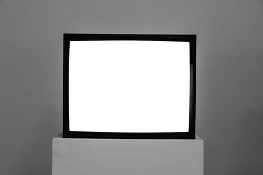 Art Museum Frame Wall Ornate Minimal Design White Isolated Clipping Path Template