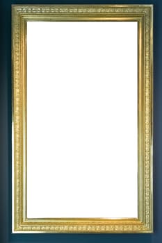 Art Museum Frame Vintage Ornate Painting Picture Blank Clipping Path Isolated Beautiful