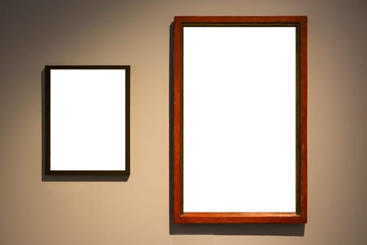Art Museum Frame Vintage Ornate Painting Picture Blank Clipping Path Isolated Beautiful