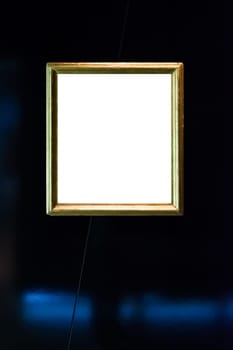 Art Museum Frame Vintage Ornate Painting Picture Blank Clipping Path Isolated Beautiful