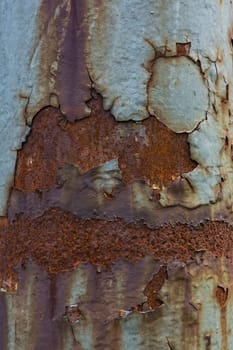 Rusted Light Pole Texture Macro Turqoise Metal