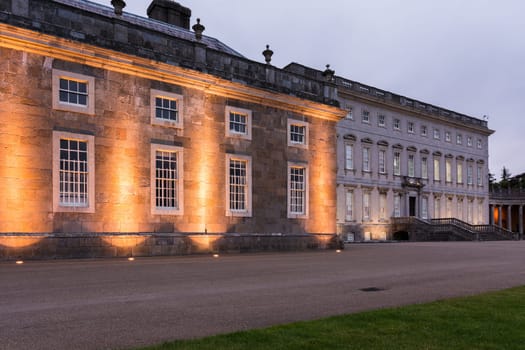 Castletown House Parking Lot Empty Night Ireland Lights